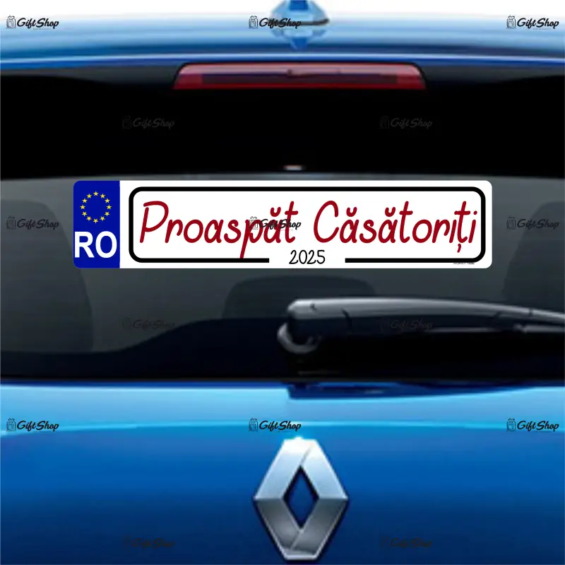 Proaspat casatoriti, indicator masina, 500x100 mm